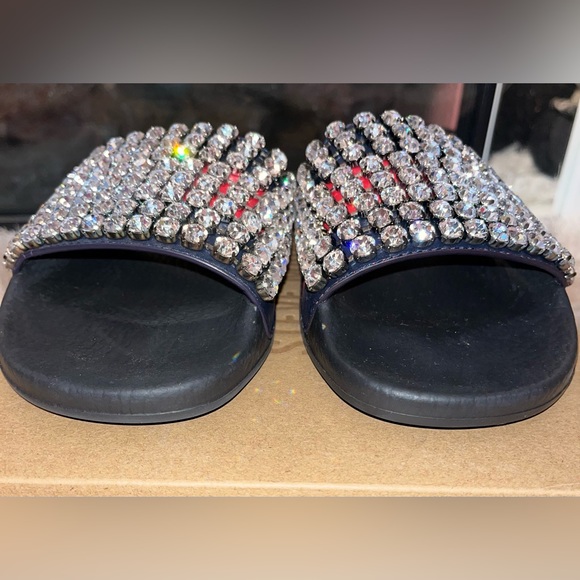 Authentic Gucci bling slides size 38 Women’s - Picture 4 of 11